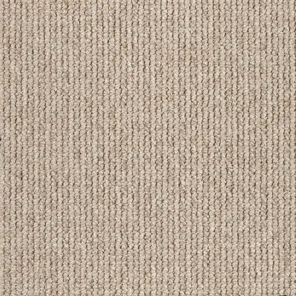 beige ribbed loop pile carpet texture.