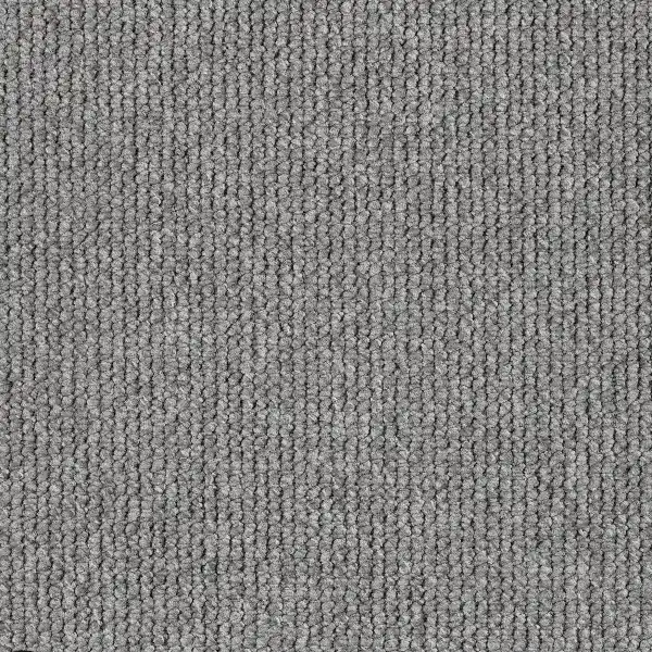 gray ribbed loop pile carpet texture.