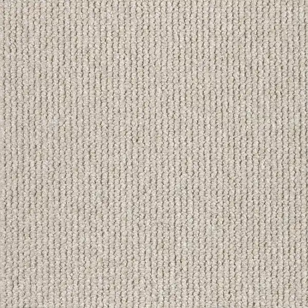 pale cream ribbed loop pile carpet texture.