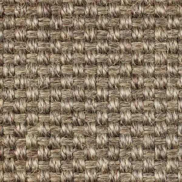 sisal carpet with basket weave in beige and light brown