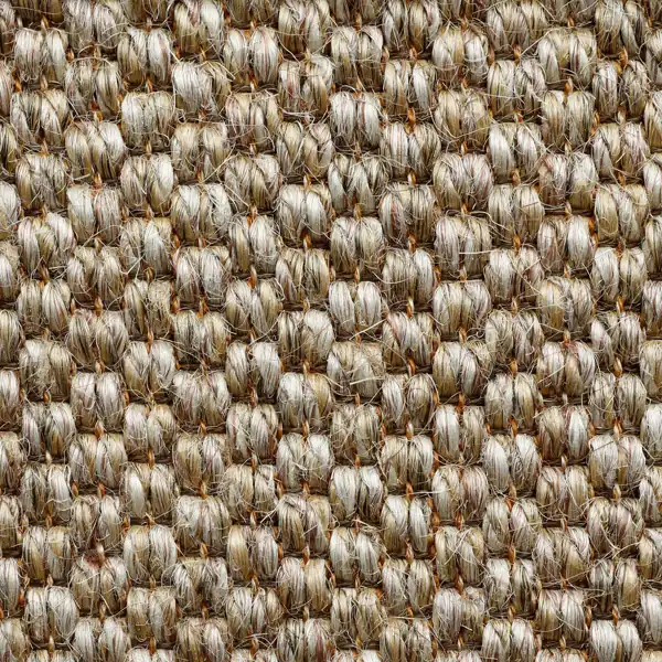 sisal carpet with tightly woven loops in beige
